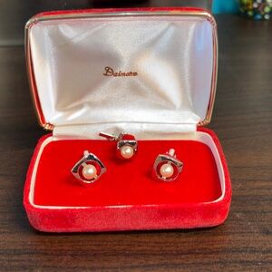 IMMACULATE Vintage 1960s Dunhill Daimaru Japan 950 Sterling Silver & Real